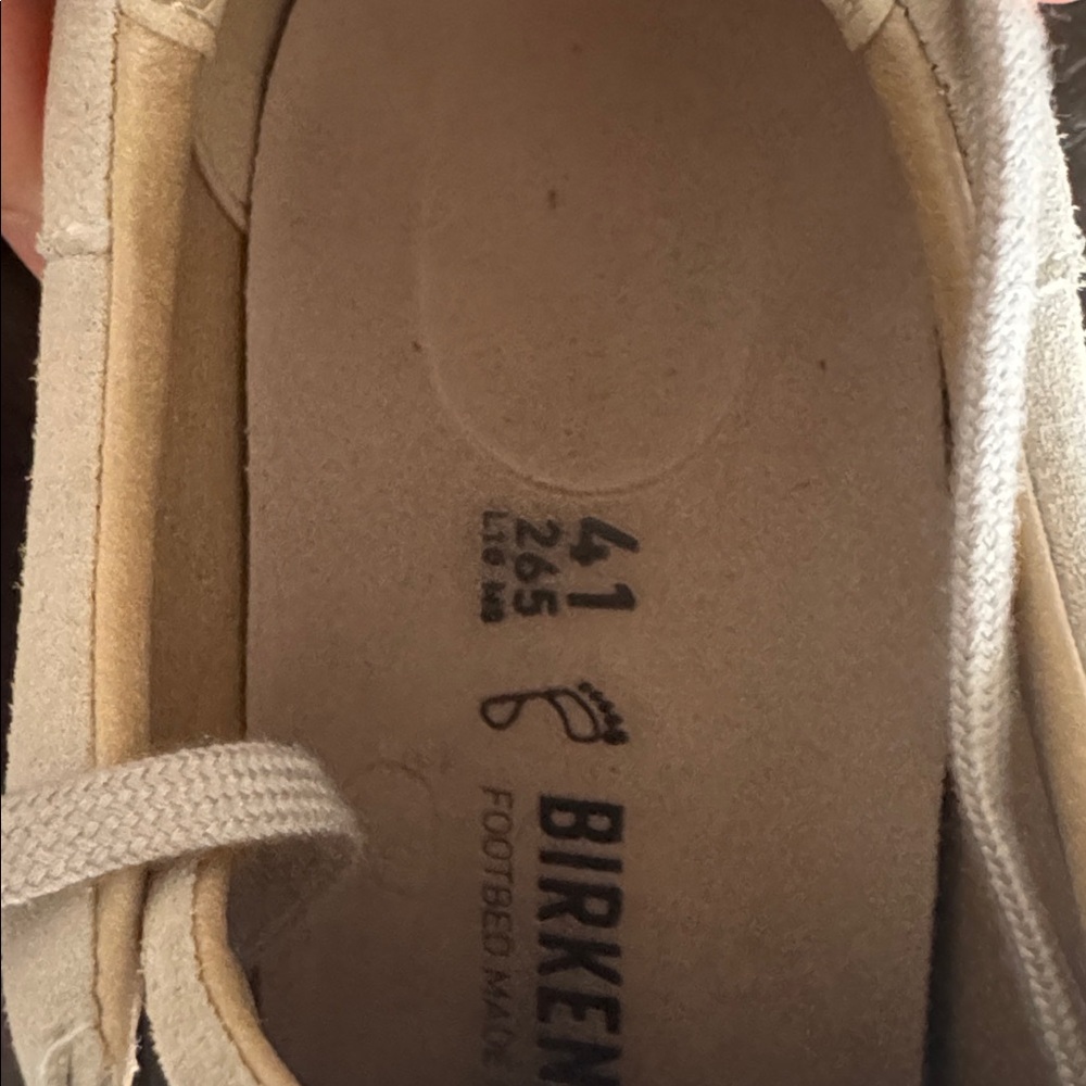 Birkenstock Beige Lace-Up Sneakers - Picture 8 of 9
